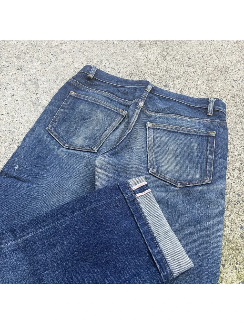 A.P.C. Men's Selvedge Denim Straight Heavy Indigo Faded Jeans Sz 28 Japan Style